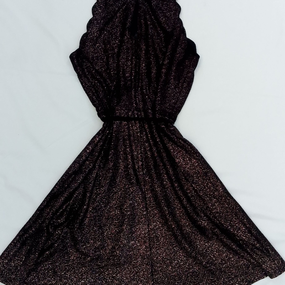 Glittery IZ Buyer Black & Gold Fairygoth Fairygrunge Elegant Sun Dress Size 3